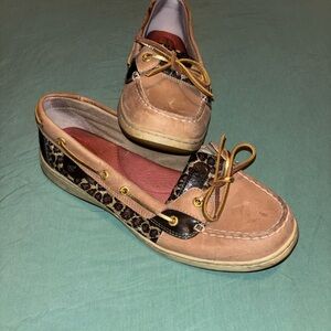 Sperry Topsider Leopard Print Boat Shoes
